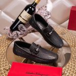 Giày lười Salvatore Ferragamo siêu cấp da sần