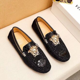 Giày nam Versace siêu cấp họa tiết da sần GLV15