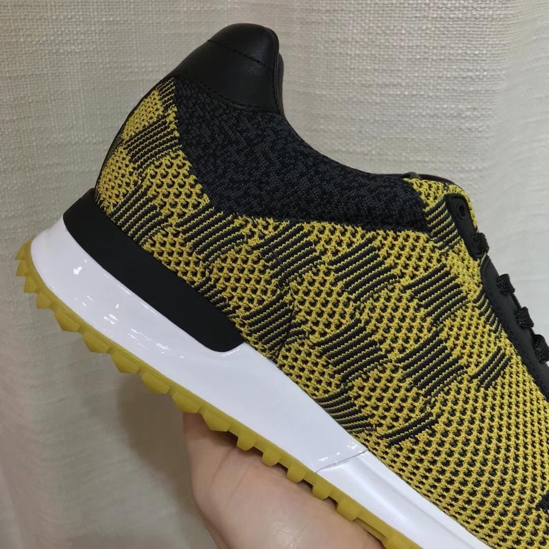 Giày nam Louis Vuitton like au họa tiết caro vàng GLLV24