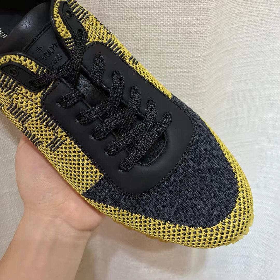 Giày nam Louis Vuitton like au họa tiết caro vàng GLLV24