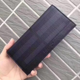 Ví nam Burberry siêu cấp cầm tay họa tiết kẻ ô