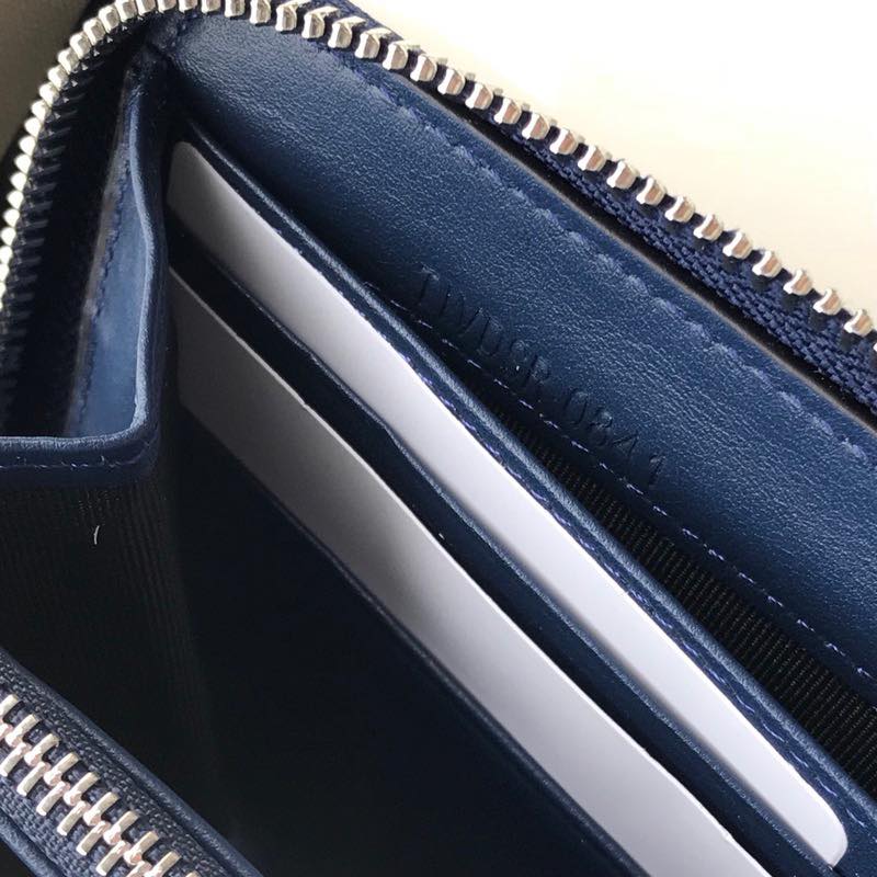 Ví nam Burberry siêu cấp họa tiết kẻ xanh đen