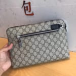 Ví nam Gucci siêu cấp cầm tay họa tiết kẻ đen