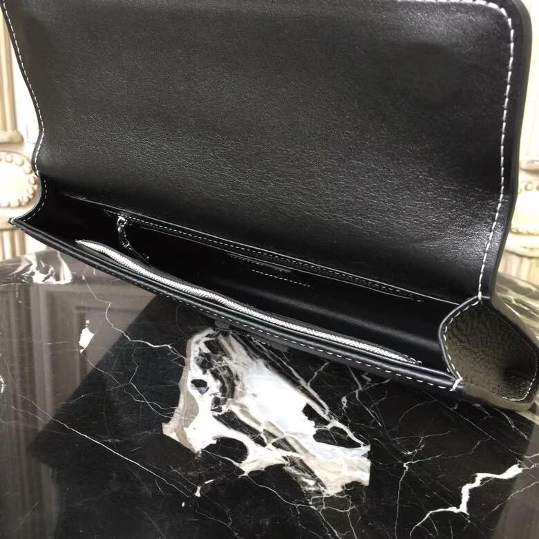 Ví nam Hermes siêu cấp cầm tay đen họa tiết chữ H