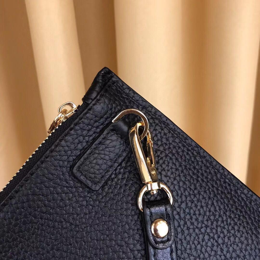 Ví nam Versace siêu cấp cầm tay họa tiết kẻ ngang VNVS10