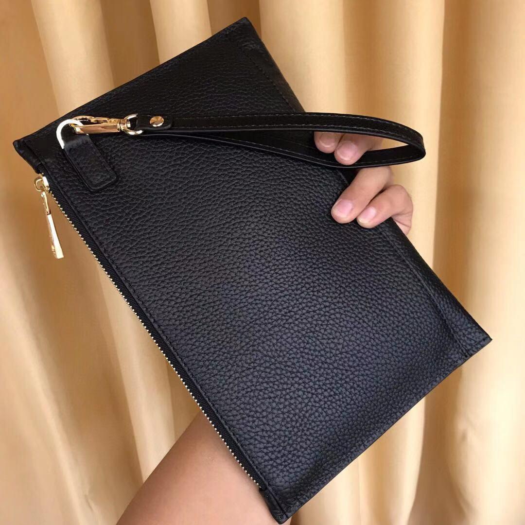 Ví nam Versace siêu cấp cầm tay họa tiết kẻ ngang VNVS10