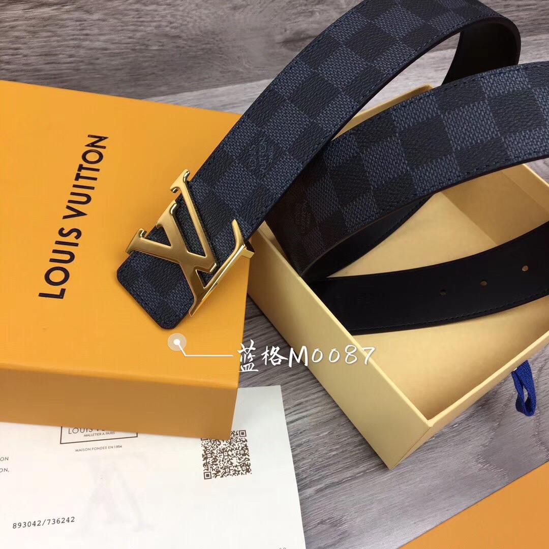 Thắt lưng nam Louis Vuitton Like au mặt vàng TLLV70