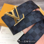 Thắt lưng nam Louis Vuitton Like au mặt vàng TLLV70