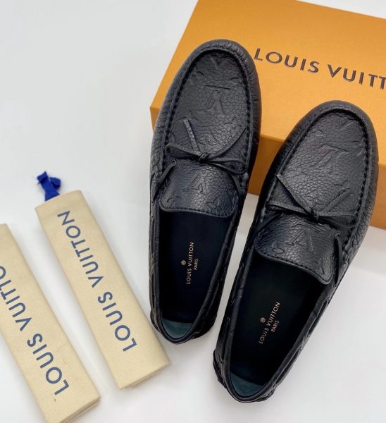 Giày lười Louis Vuitton like au tag nơ GLLV39