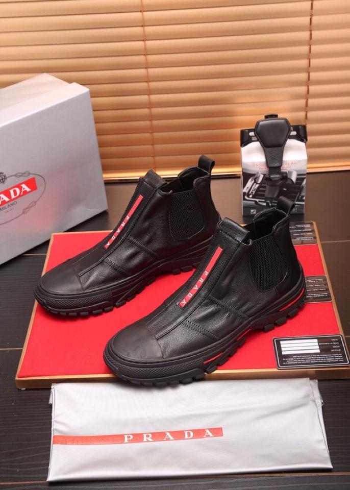 Giày lười Prada siêu cấp họa tiết chữ GLP26
