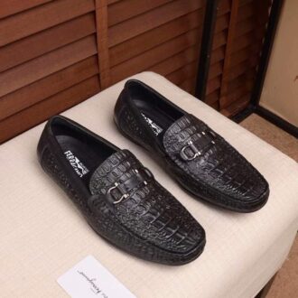 Giày lười Salvatore Ferragamo siêu cấp da dập vân cá sấu
