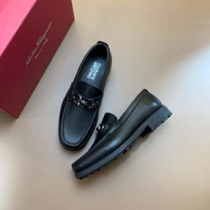 Giày lười Salvatore Ferragamo siêu cấp da trơn đế cao