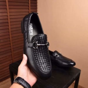 Giày lười Salvatore Ferragamo siêu cấp họa tiết đan chéo