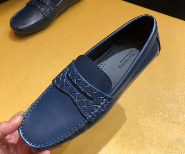 Giày lười Salvatore Ferragamo siêu cấp tag ẩn màu xanh navy