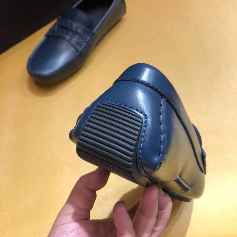 Giày lười Salvatore Ferragamo siêu cấp tag ẩn màu xanh navy