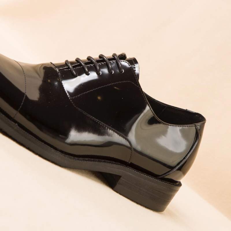 Giày nam Hermes siêu cấp họa tiết da bóng GNHM03