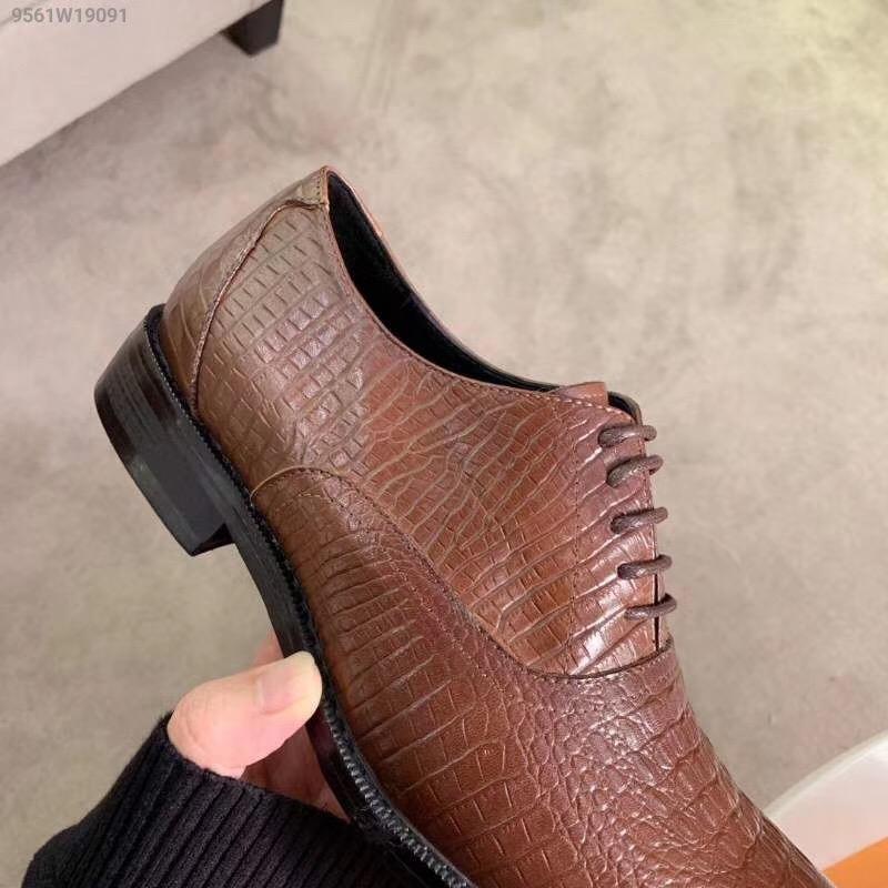 Giày nam Hermes siêu cấp họa tiết da rắn GNHM01