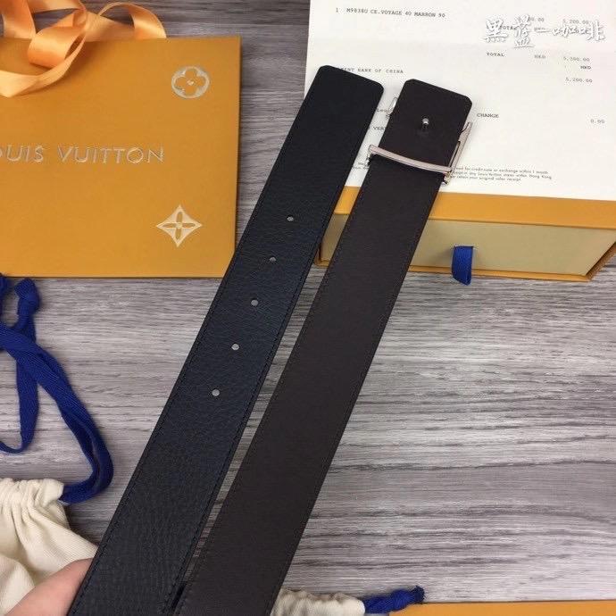 Thắt lưng Louis Vuitton họa tiết đá thạch anh mặt trắng TLLV68