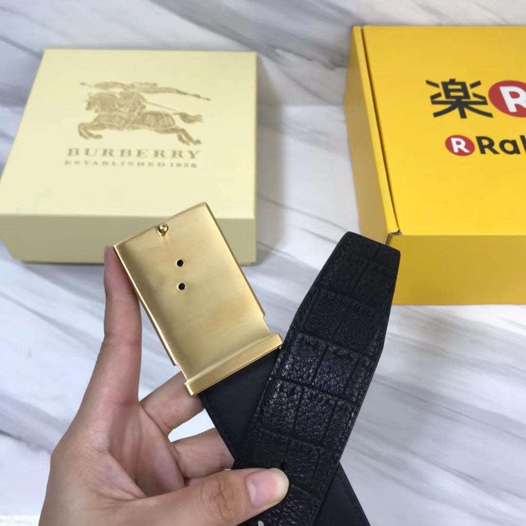 Thắt lưng nam Burberry siêu cấp da vân họa tiết ngựa
