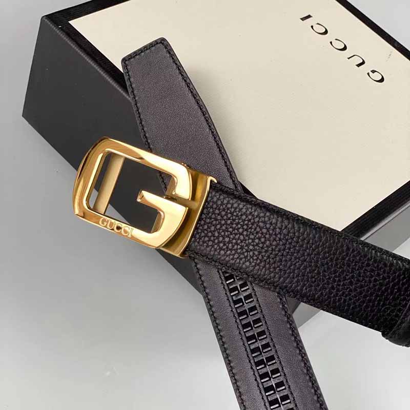 Thắt lưng nam Gucci siêu cấp da nhăn khóa tự động chữ G TLGC48