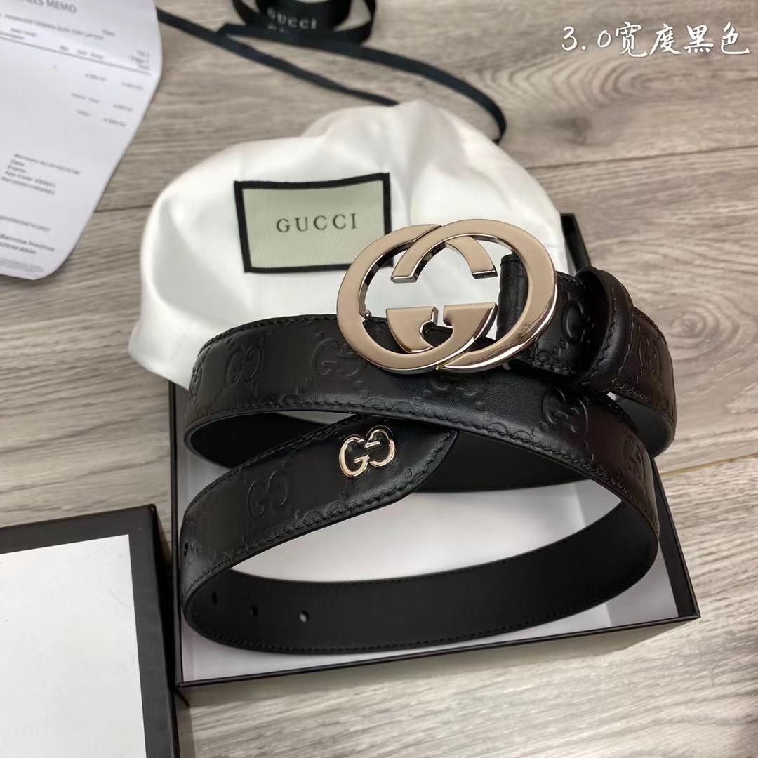 Thắt lưng nam Gucci siêu cấp dây dập logo mặt khoá g lồng TLGC64