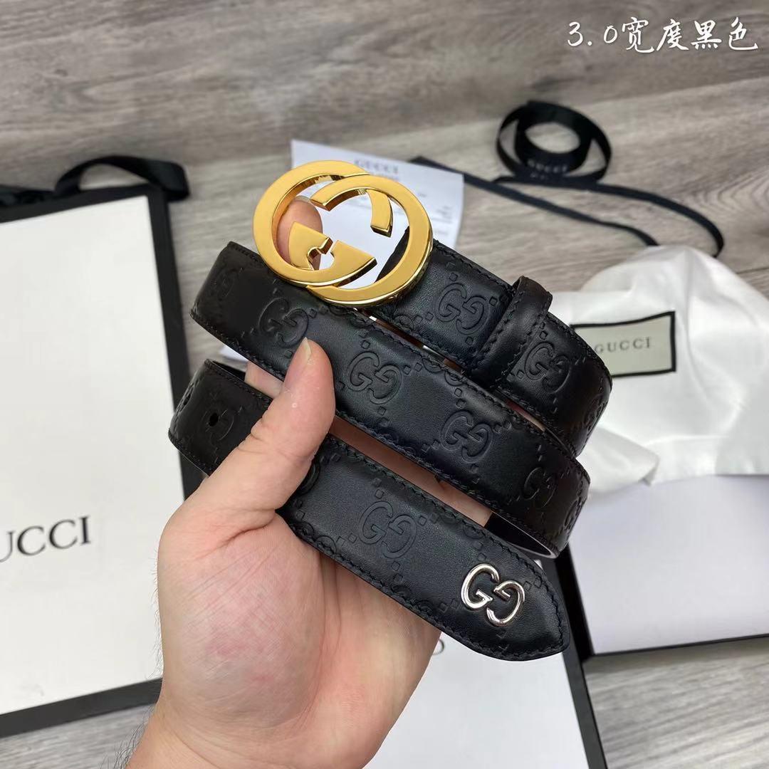 Thắt lưng nam Gucci siêu cấp dây dập logo mặt khoá g lồng TLGC64