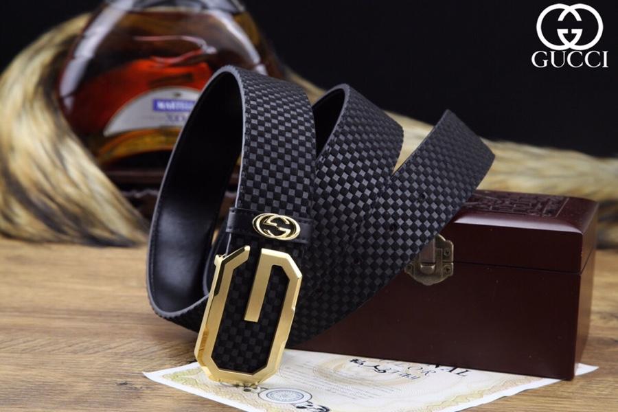 Thắt lưng nam Gucci siêu cấp dây họa tiết caro 