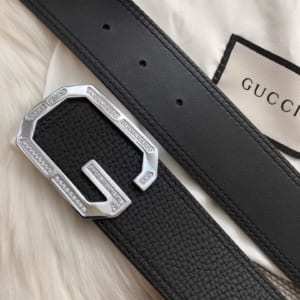 Thắt lưng nam Gucci siêu cấp đen măt khóa chữ g đanh đá