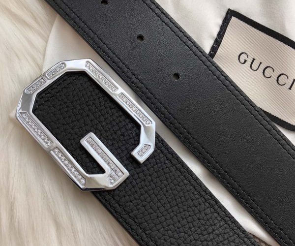 Thắt lưng nam Gucci siêu cấp đen măt khóa chữ g đanh đá