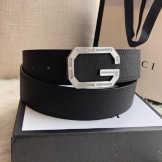 Thắt lưng nam Gucci siêu cấp đen măt khóa chữ g đanh đá