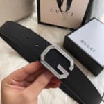 Thắt lưng nam Gucci siêu cấp đen măt khóa chữ g đanh đá