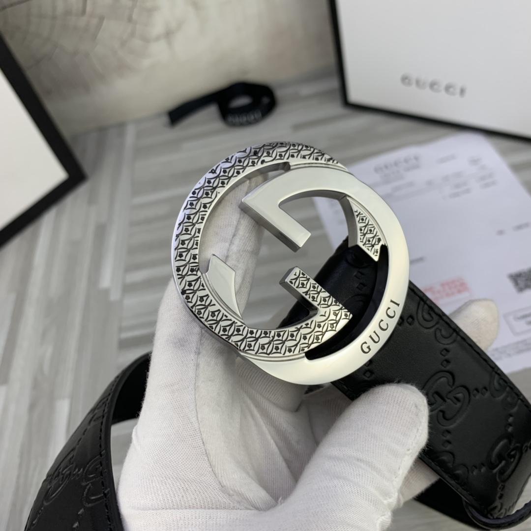 Thắt lưng nam Gucci siêu cấp họa tiết logo đính sao