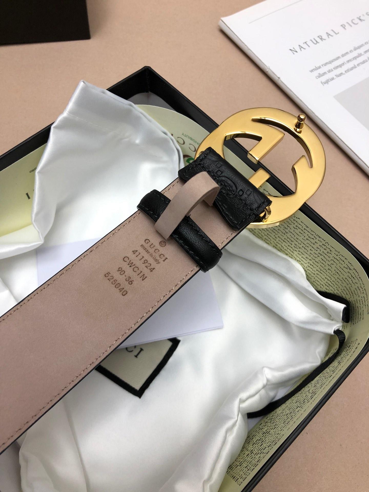 Thắt lưng nam Gucci siêu cấp họa tiết logo kẻ đỏ đen