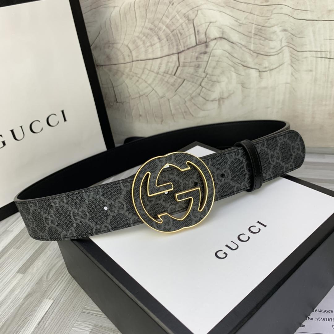 Thắt lưng nam Gucci siêu cấp họa tiết logo xanh vàng