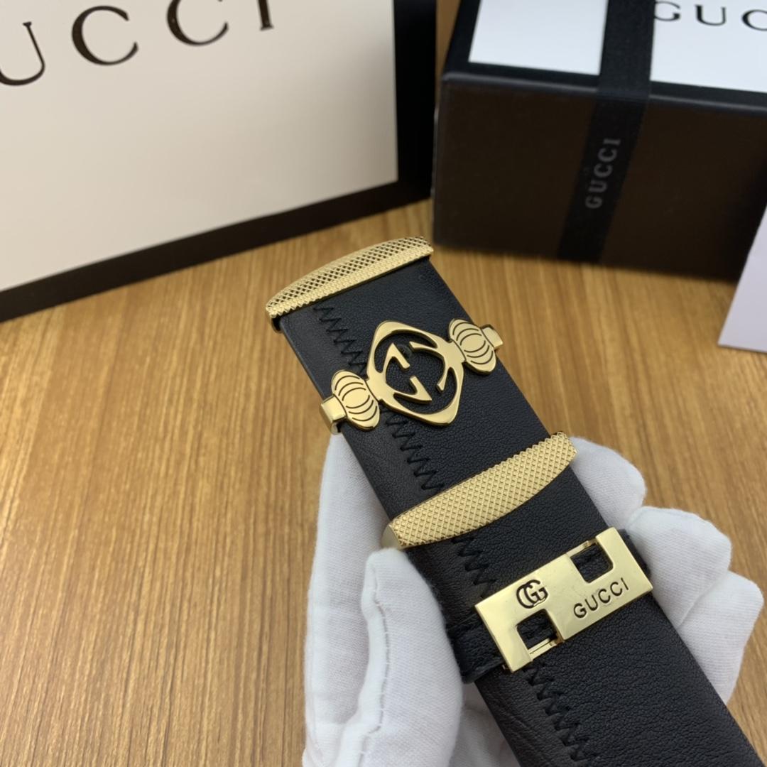 Thắt lưng nam Gucci siêu cấp mặt khóa logo họa tiết đèn lồng