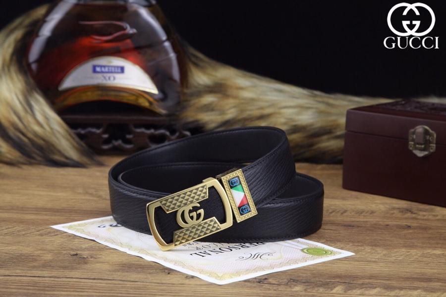 Thắt lưng nam Gucci siêu cấp mặt vuông họa tiết logo