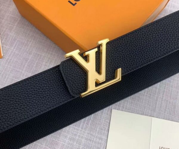 Thắt lưng nam Louis Vuitton Like Au Logo vàng TLLV78