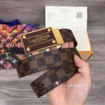 Thắt lưng nam Louis Vuitton like Au logo vàng TLLV67