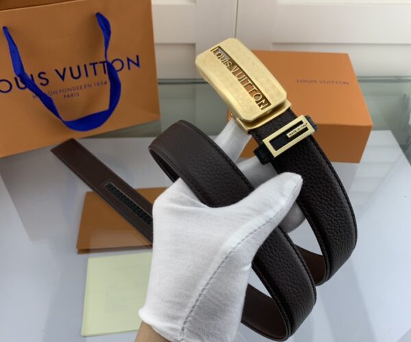 Thắt lưng nam Louis Vuitton like au khoá tự động mặt chữ nhật TLLV56