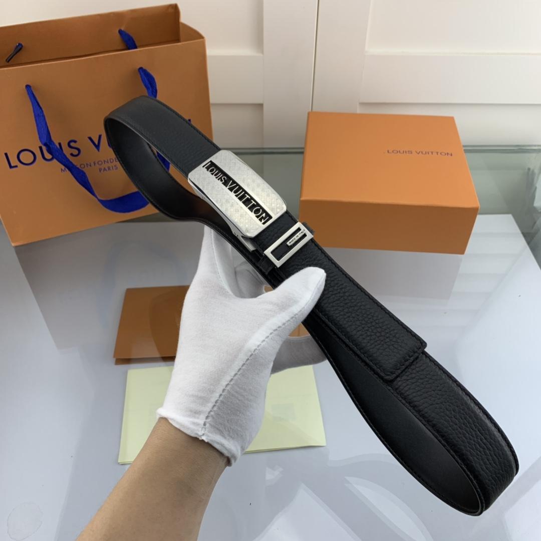 Thắt lưng nam Louis Vuitton like au khoá tự động mặt chữ nhật TLLV56