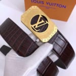 Thắt lưng nam Louis Vuitton siêu cấp mặt khóa viền đính đá