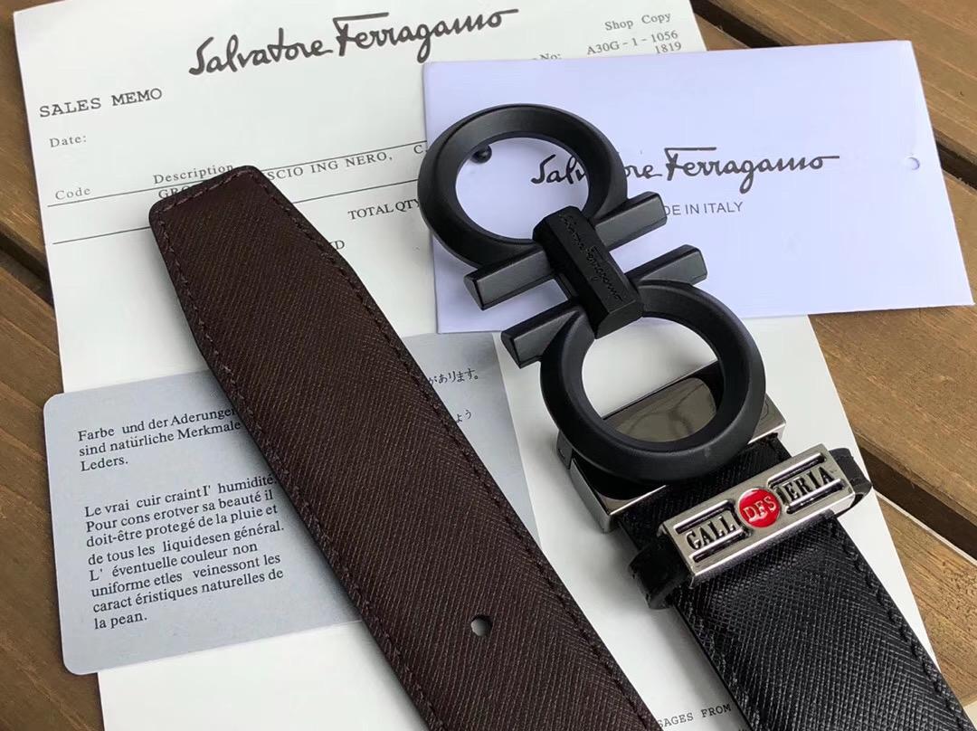 Thắt lưng nam Salvatore Ferragamo siêu cấp da xước 