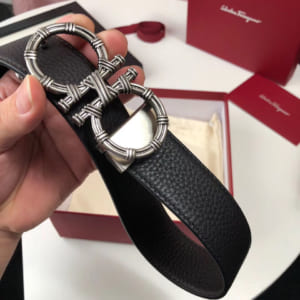 Thắt lưng nam Salvatore Ferragamo siêu cấp mặt khóa họa tiết dây đan