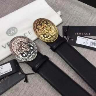 Thắt lưng nam Versace siêu cấp mặt khóa họa tiết hoa