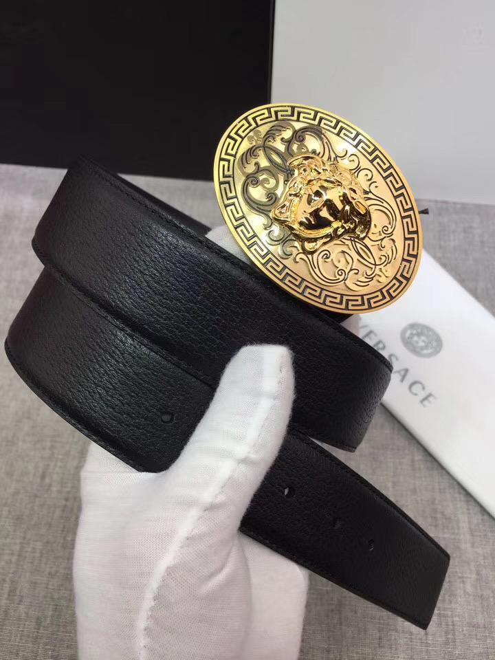 Thắt lưng nam Versace siêu cấp mặt khóa họa tiết hoa