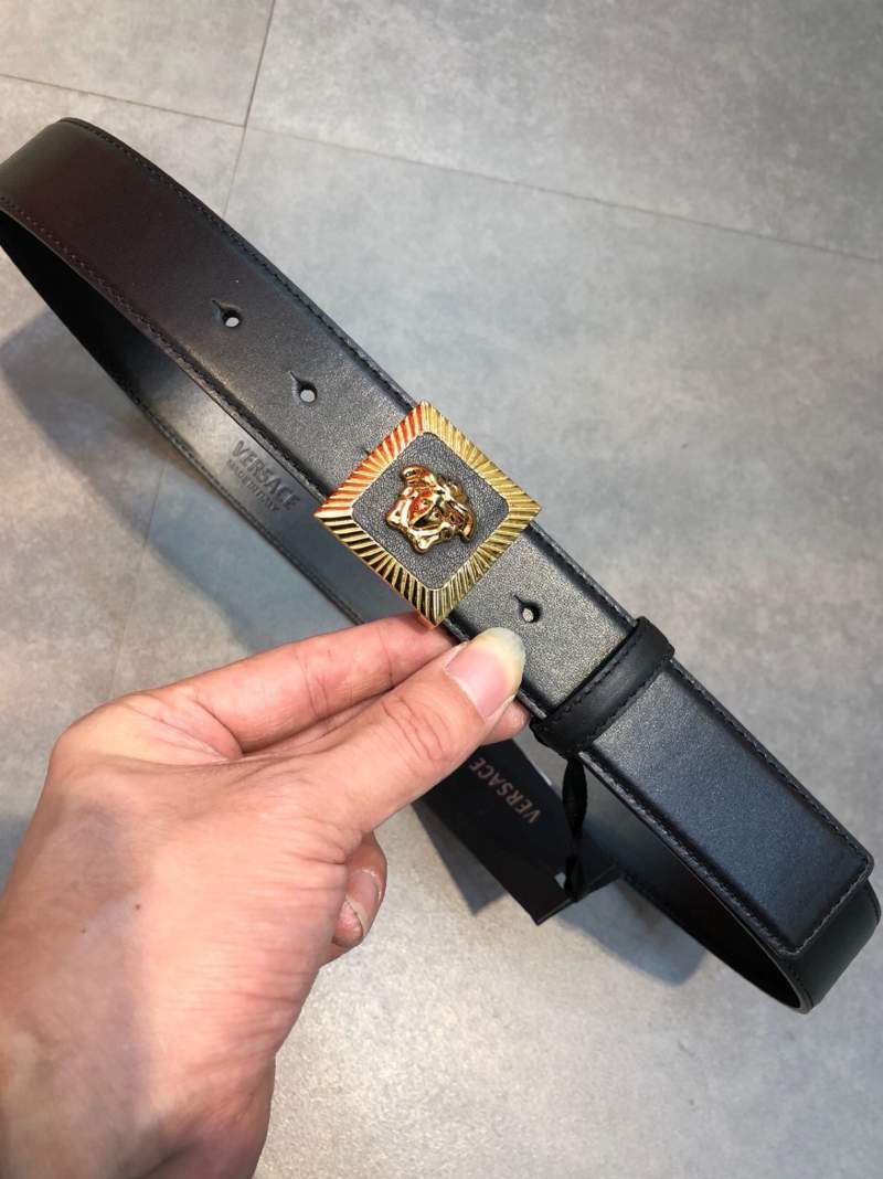 Thắt lưng nam Versace siêu cấp mặt khóa vuông