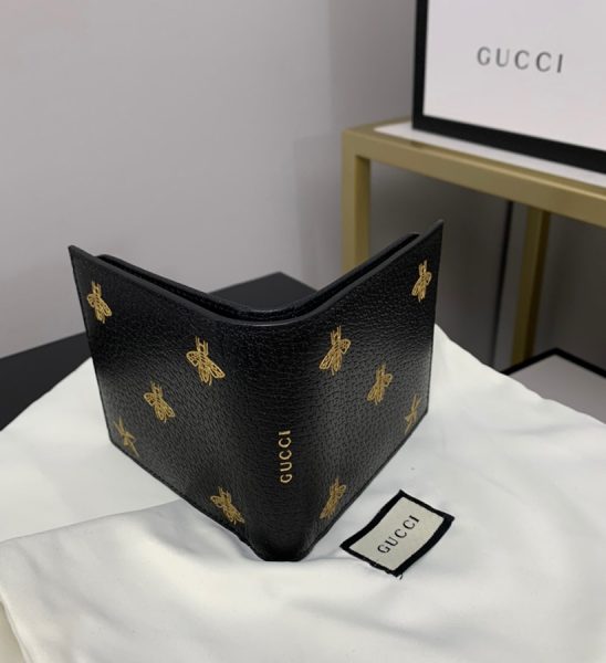 Ví Gucci nam siêu cấp họa tiết ong sao màu đen VNG61