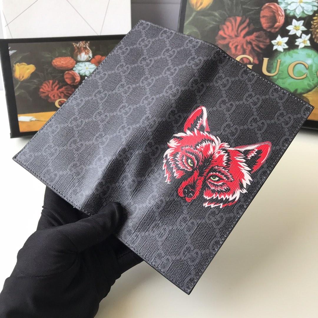 Ví nam Gucci siêu cấp loại dài họa tiết sói
