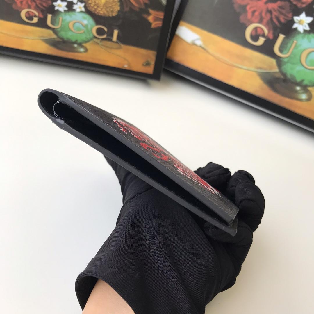 Ví nam Gucci siêu cấp loại ngắn họa tiết sói 