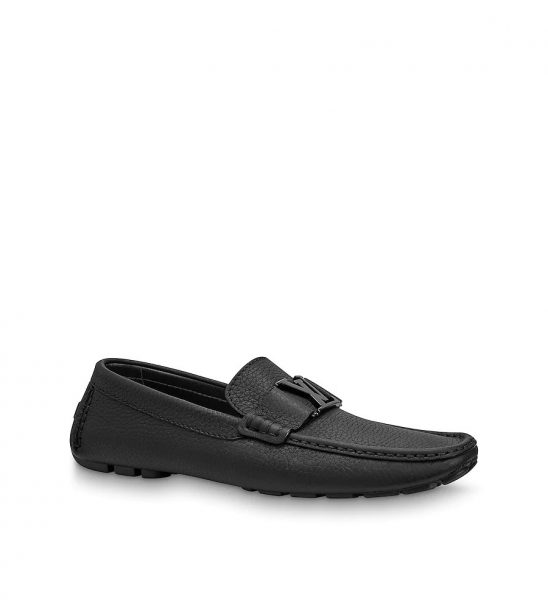 Giày lười Louis Vuitton màu đen bản likeauth 1:1 GLLV21